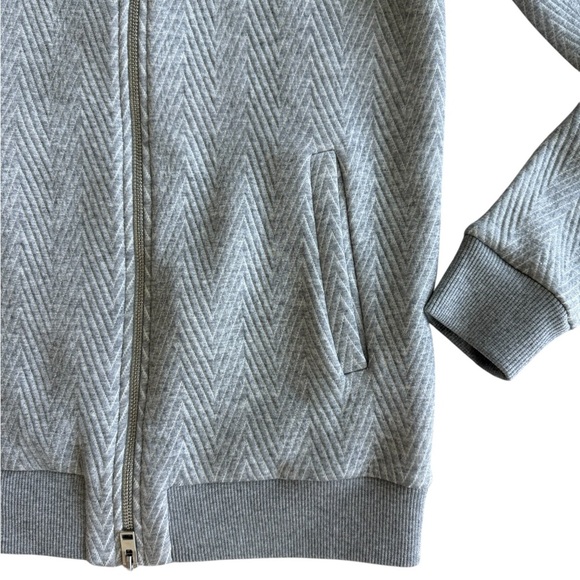 J Lindeberg Randal Zig Zag Quilt Full Zip Womens Jacket Sweater SZ Small - Picture 3 of 8